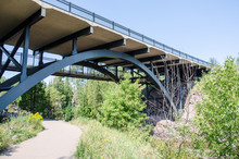 Gooseberry Falls Bridge Near The Famous Waterfalls Of The Same Name In Northern Minnesota