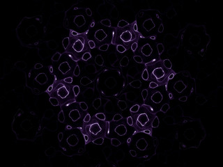 Fototapete - surreal futuristic digital 3d design art abstract background fractal illustration for meditation and decoration wallpaper