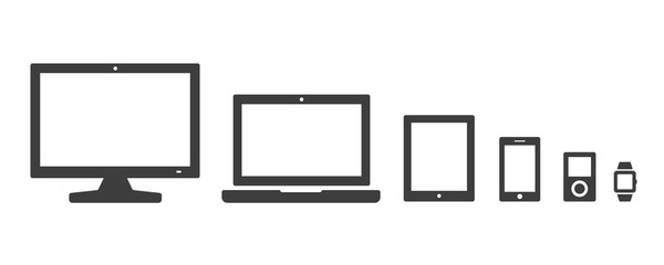 Electronic devices vector icon