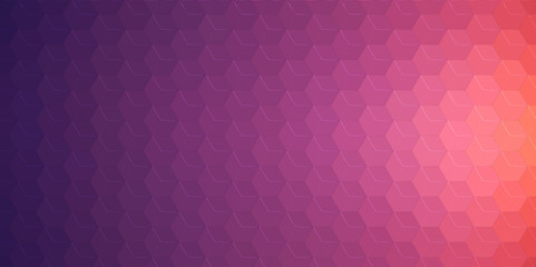 Wall Mural - Abstract hexagonal background. Vector geometric background with hexagons and gradient effect. Bright color vector background illustration.
