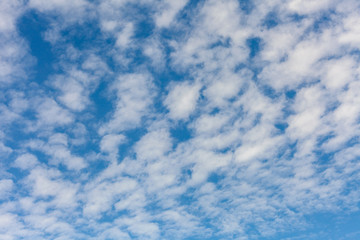 Wall Mural - nature sky texture with clouds look like waves from the sea.