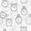 © katykin - Seamless pattern composed of images hours.
