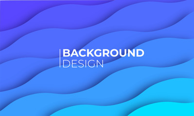 Aufkleber - Blue curve line layer background with white space for add text , vector