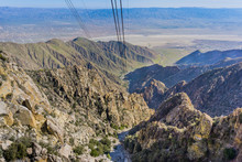 View From The Palm Springs Aerial Tramway On The Way Up San Jacinto Mountain, California