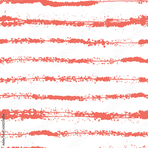Obraz na płótnie Living coral abstract seamless pattern vector illustration