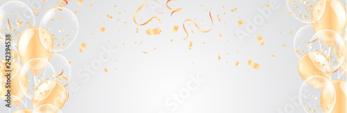 Fotografía Color flying balloons isolated on