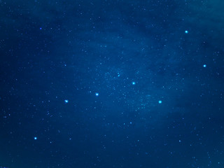 really north sky with big dipper constellation. ursa major or the great bear at starry winter night 