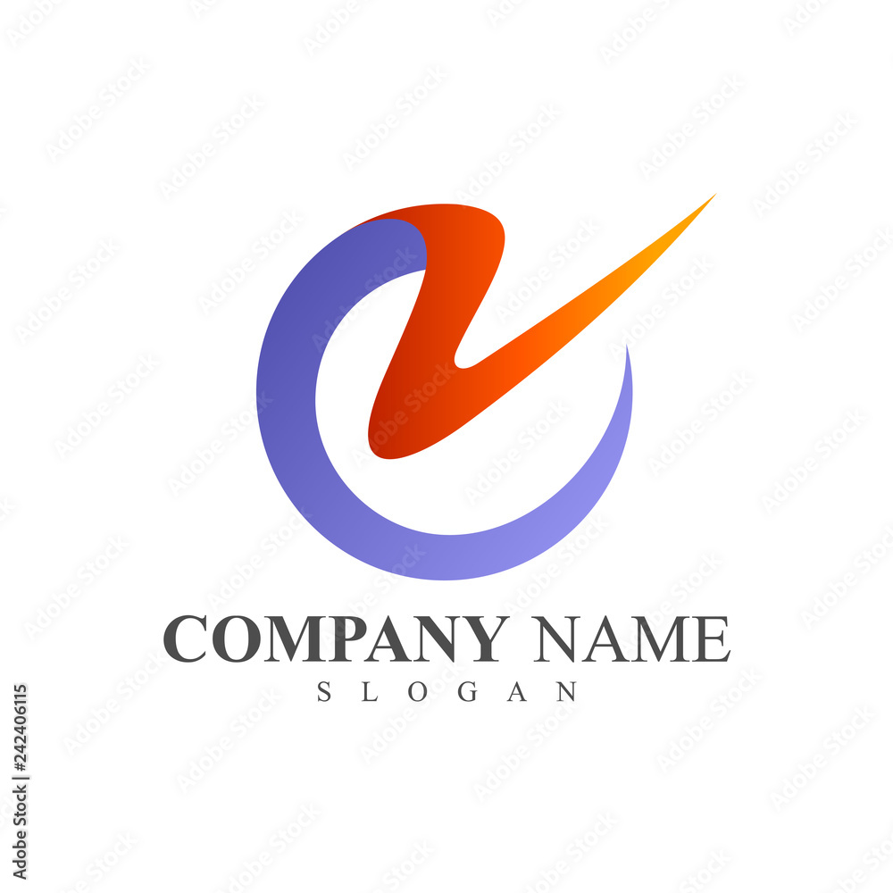 CV logo, VC logo, Letter C and Letter V logo Design Stock Vector ...