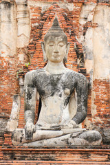 Wat Mahathat in Ayutthaya Historical Park,Thailand.