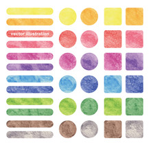 Vector Watercolor Background Sets