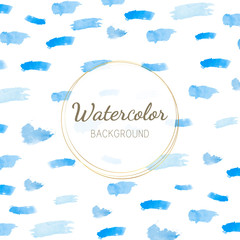 Wall Mural - Pastel blue watercolor background vector