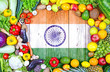 Fresh fruits and vegetables from India