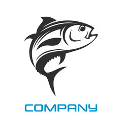 Wall Mural - Modern Logo tuna fishing