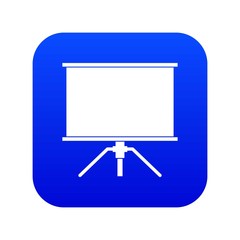 Poster - Blank projection screen icon digital blue for any design isolated on white vector illustration