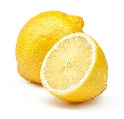 Poster - lemon fruit isolated on white background