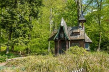 Witch's Cottage At Stadtgarten Botanical Garden, Uberlingen, Lake Constance, Baden-Wurttemberg, Germany, Europe