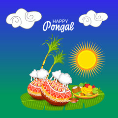 Canvas Print - Happy Pongal.