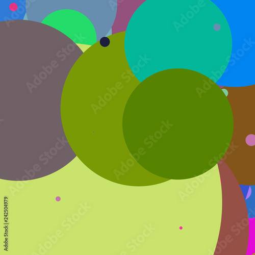 Fotografie, Obraz Circle geometric lovely abstract background multicolor pattern