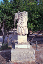 Sculpture Of A Headless Soldier Of The Ancient Roman Empire, Athens.