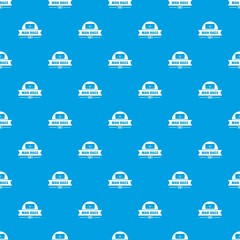 Sticker - Man bags pattern vector seamless blue repeat for any use