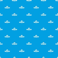 Poster - Control machinery pattern vector seamless blue repeat for any use