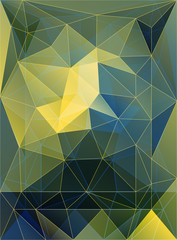 Fototapete - Abstract background textured by triangles