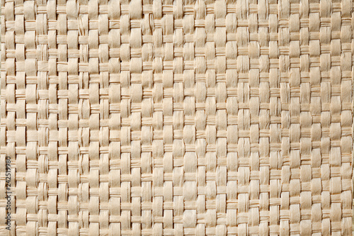 Fotografía  Light wicker texture, closeup