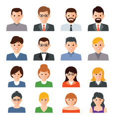 vector set of people icons