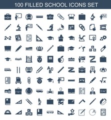 100 school icons