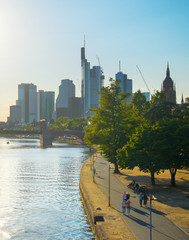 Fototapete - View of Frankfurt, Germany