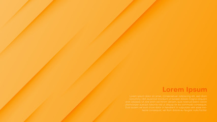 Wall Mural - Abstract orange paper background with space for text.