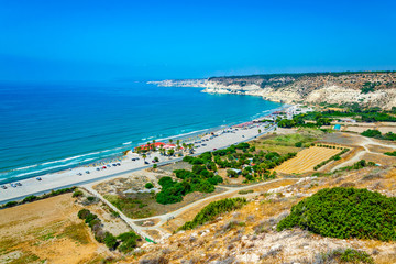 Kourion beach on Cyprus