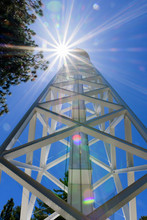 The 150-foot Solar Tower On Top Of Mt Wilson (built In 1910) Is Used Primarily For Recording The Magnetic.field Distribution Across The Sun’s Face Several Times A Day; Mt Wilson, California