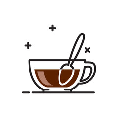 Poster - Hot drink icon on white background for graphic and web design, Modern simple vector sign. Internet concept. Trendy symbol for website design web button or mobile app