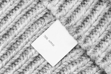 Composition clothes label