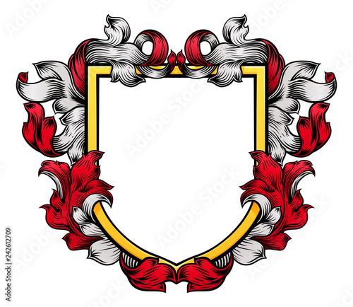 Cuadros en Lienzo A coat of arms crest heraldic medieval knight or royal family shield