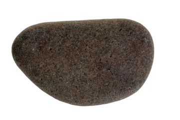 Single stone pebble isolated