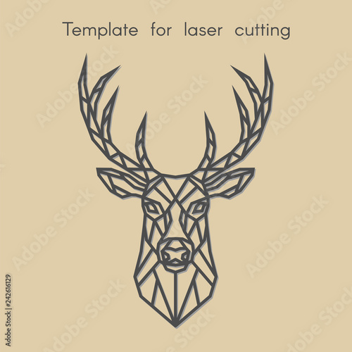 Fotografía Template animal for laser cutting