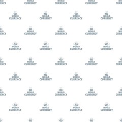 Poster - World currency pattern vector seamless repeat for any web design