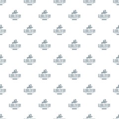 Poster - Web globalization pattern vector seamless repeat for any web design