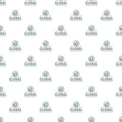 Poster - Global pattern vector seamless repeat for any web design