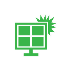 Fototapete - Solar light panel icon on white background for graphic and web design, Modern simple vector sign. Internet concept. Trendy symbol for website design web button or mobile app