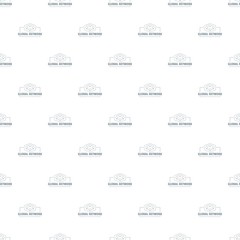 Poster - Global network pattern vector seamless repeat for any web design