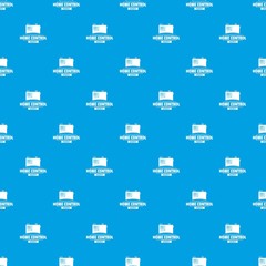 Poster - Smart building pattern vector seamless blue repeat for any use