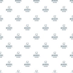 Poster - Factory old winery pattern vector seamless repeat for any web design