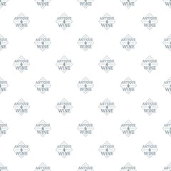Poster - Antique wine pattern vector seamless repeat for any web design