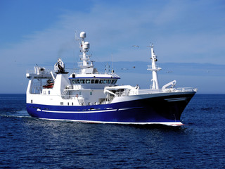 Fishing Boat at Sea.