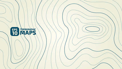 Wall Mural - The stylized height of the topographic contour in lines and contours. The concept of a conditional geography scheme and the terrain path. Vector illustration.