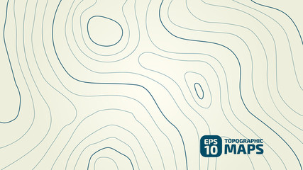 Wall Mural - the stylized height of the topographic contour in lines and contours. the concept of a conditional g