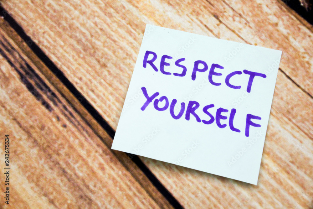 Handwritten Motivational Reminder to Value Oneself. Positive Message ...